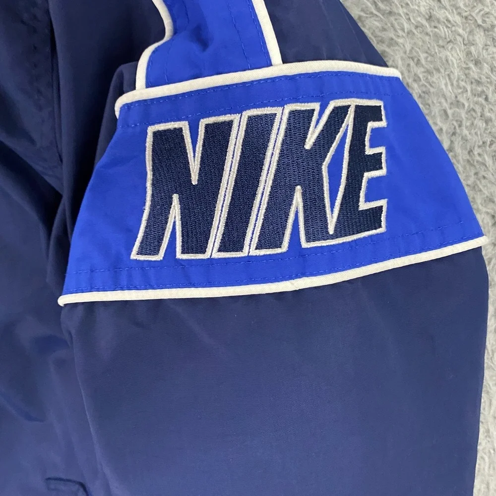 VTG 90s Y2K Nike Jacekt Boys‎ L Fits Mens Small Reversible Fleece Lined Swoosh